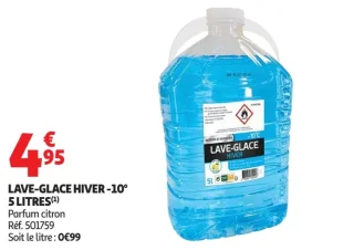 Lave-glace hiver -10° Parfum citron 5L