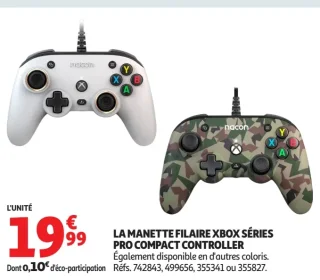 LA MANETTE FILAIRE XBOX SÉRIES PRO COMPACT CONTROLLER Nacon