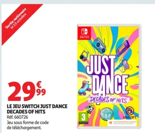 LE JEU SWITCH JUST DANCE DECADES OF HITS Ubisoft