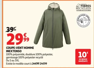 Coupe-vent homme Inextenso