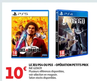 Le jeu PS4 ou PS5 - Opération Petits Prix
