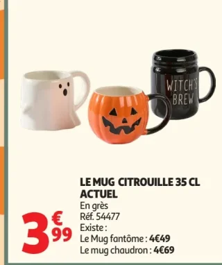 Le mug citrouille 35 cl Actuel