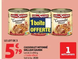 Cassoulet mitonné William Saurin