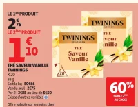 Thé Saveur Vanille Twinings