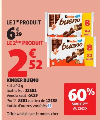 Chocolats Kinder Bueno
