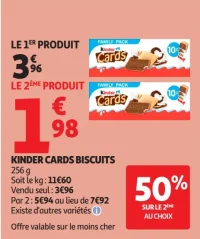 Biscuits Kinder Cards
