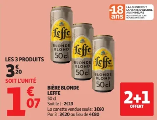 Bière blonde Leffe