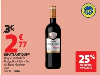 Vin IGP Atlantique Daguet de Berticot Rouge, Rosé, Blanc Sec ou Blanc Moelleux