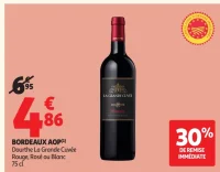 Vin Bordeaux AOP Dourthe La Grande Cuvée Rouge, Rosé ou Blanc