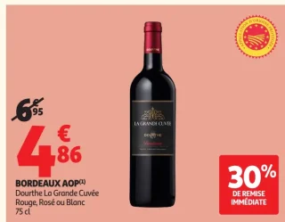 Vin Bordeaux AOP Dourthe La Grande Cuvée Rouge, Rosé ou Blanc