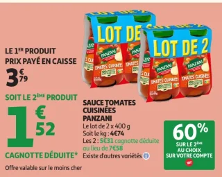 Sauce tomates cuisinées Panzani
