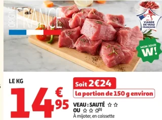 Veau sauté à mijoter