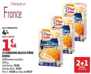 2 Cordons Bleus Père Dodu