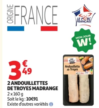2 Andouillettes de Troyes Madrange