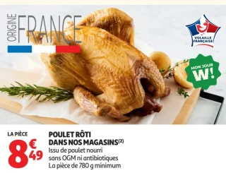Poulet rôti dans nos magasins