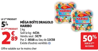 Bonbons Méga Boîte Dragolo Haribo