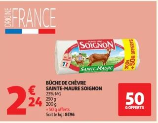 Bûche de chèvre Sainte-Maure Soignon