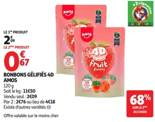 Bonbons gélifiés 4D Amos