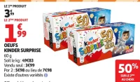 Œufs en chocolat Kinder Surprise
