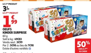 Œufs en chocolat Kinder Surprise
