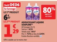 Adoucissant liquide Soupline