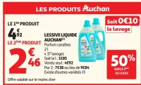 Lessive liquide Parfum caraïbes Auchan
