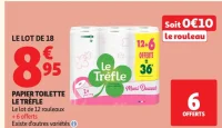 Papier toilette Le Trèfle Maxi Douceur