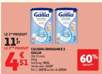 CALISMA CROISSANCE 3 GALLIA Dès 12 mois 830g