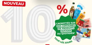 10% cagnottés sur des centaines de produits Auchan du quotidien