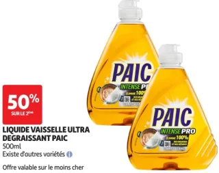 Liquide vaisselle Ultra Degraissant Paic