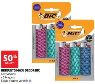 Briquets maxi decor BIC