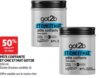 PÂTE COIFFANTE ET CHIC ET MAT GOT2B 100 ml