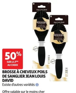 Brosse à cheveux poils de sanglier Jean Louis David