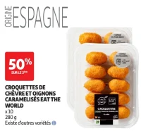 Croquettes de chèvre et oignons caramélisés Eat The World x10 280 g