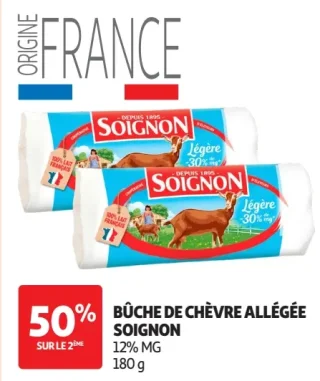 Bûche de chèvre allégée Soignon