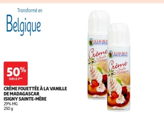 Crème fouettée à la vanille de Madagascar Isigny Sainte-Mère