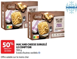 Mac and cheese surgelé Le Comptoir