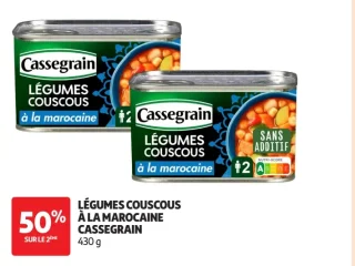 Légumes couscous à la marocaine Cassegrain 430 g