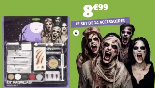 Kit de maquillage 14 accessoires