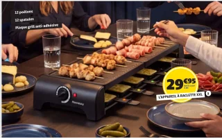 Appareil à raclette XXL
