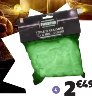 Toile d'araignée phosphorescente