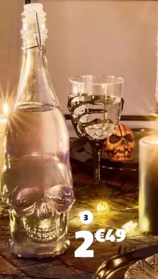 Bouteille tête de mort
