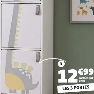 3 portes pour structure cube