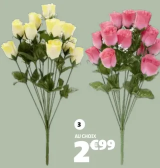 Piquet roses 14 têtes