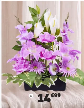 Jardinière glaïeuls et arums