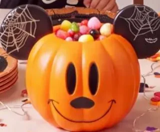 Bonbonnière citrouille Mickey Disney Halloween