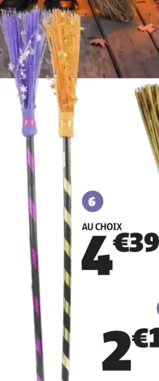 Balai fluo de sorcière