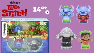 Coffret Lilo & Stitch 4 personnages Little People Disney