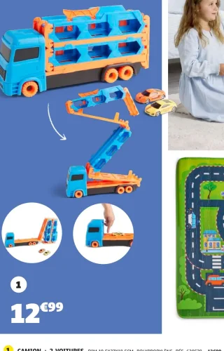 Camion + 2 voitures