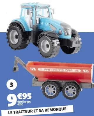 Le tracteur et sa remorque